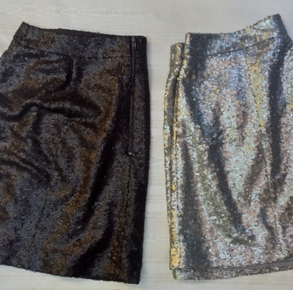 Decree Women's Mini skirts - Large - Black and Silver - Picture 2 of 4